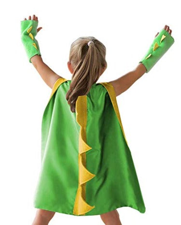 Fantasia - Capa Super Dino Amarelo e Verde