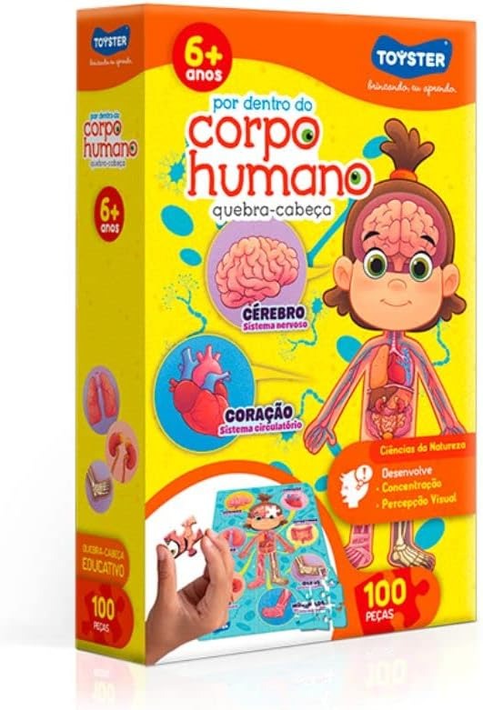 Por Dentro do Corpo Humano – Quebra-cabeça  - 100 peças