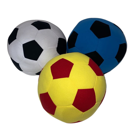 1 Bola de Futebol Macia Baby - Cores variadas