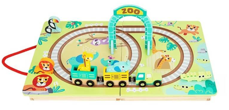 Pista de Trem - Mesa Abre e Fecha em Madeira