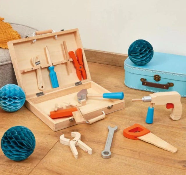 Maleta Ferramentas De Brinquedo em Madeira