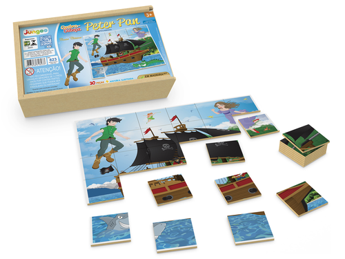 Monte a Figura em Madeira - Peter Pan
