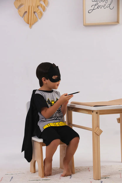 Pijama e Fantasia Tipo Batman Curto