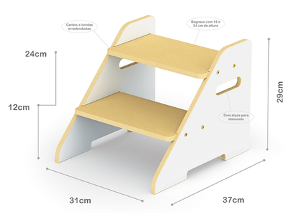 Escadinha em MDF Montessoriana