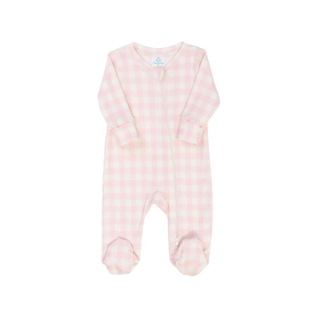 Macacão Bebê em 100% Algodão Natural Rosa