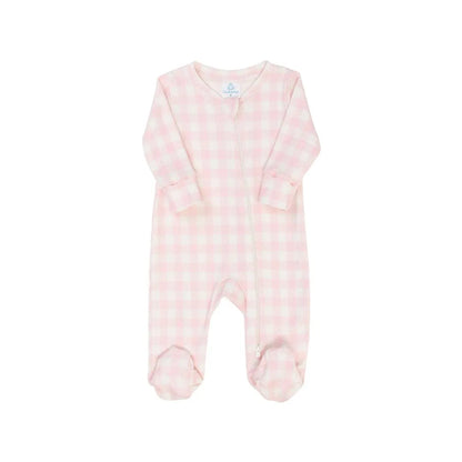 Macacão Bebê em 100% Algodão Natural Rosa