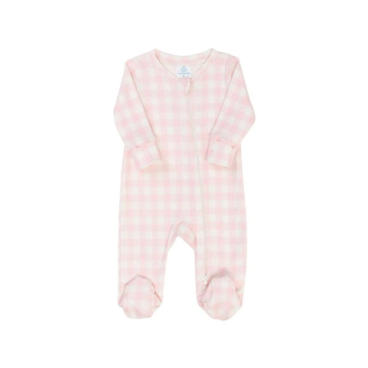 Macacão Bebê em 100% Algodão Natural Rosa