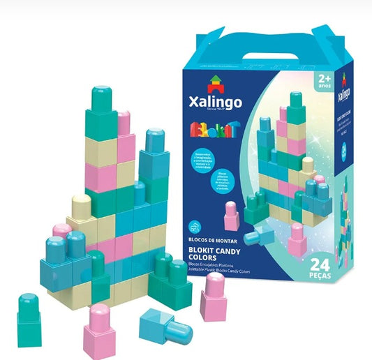 Blocos Candy Colors 24 peças