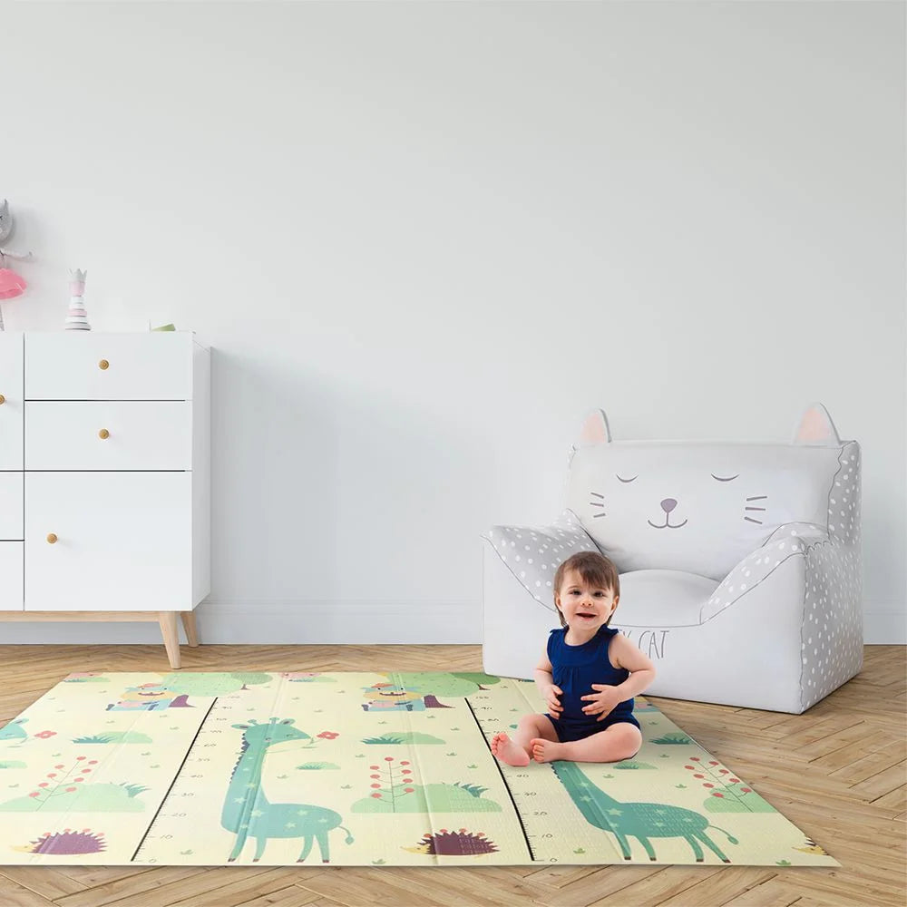 Tapete Dupla Face Baby - Girafa / Barquinho 200x150x1cm