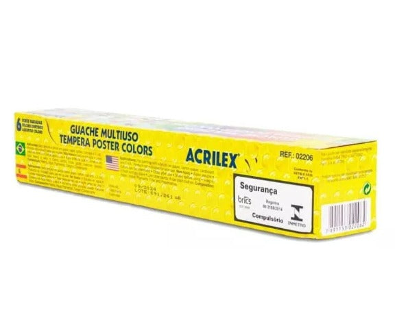Guache Multiuso Tempera Poster Colors - 6 Cores