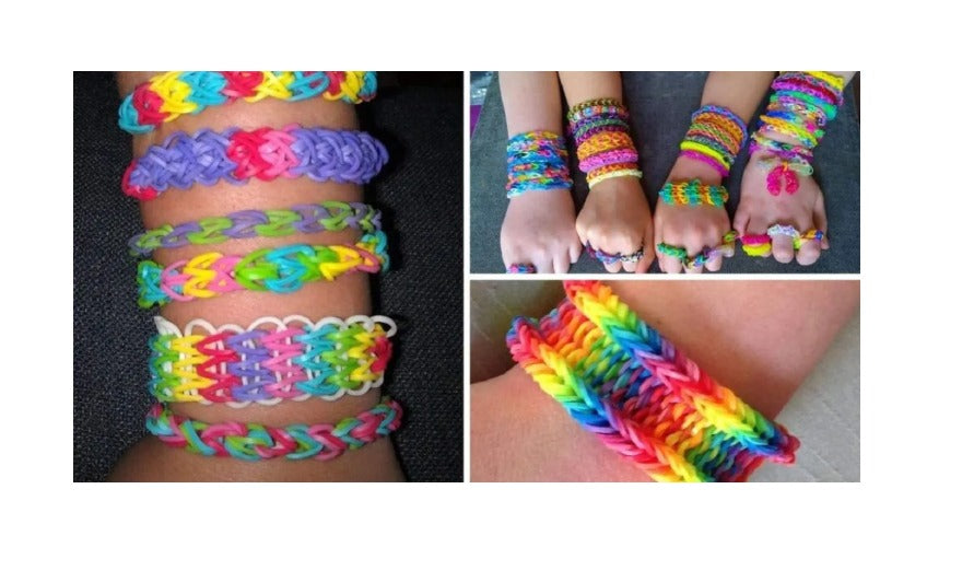 Kit Fábrica de Pulseiras com 2400 Elásticos