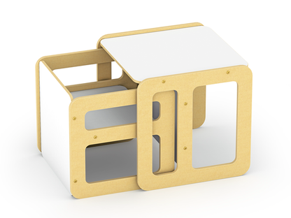 Conjunto de Mesa e Cadeira Cubo Montessori