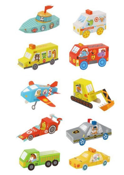 Origami 3D - Transportes