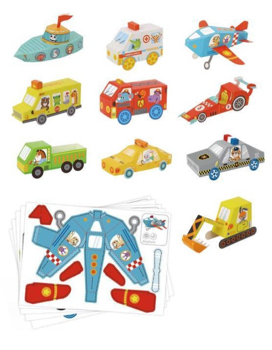 Origami 3D - Transportes