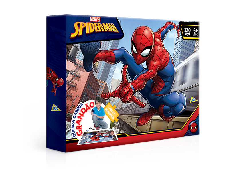 Quebra-Cabeça Grandão - 120 peças - Spider Man
