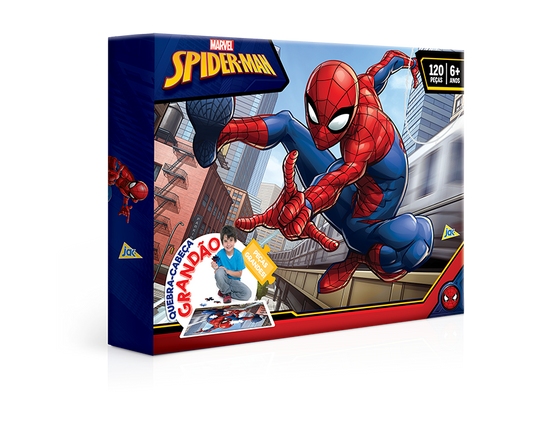 Quebra-Cabeça Grandão - 120 peças - Spider Man