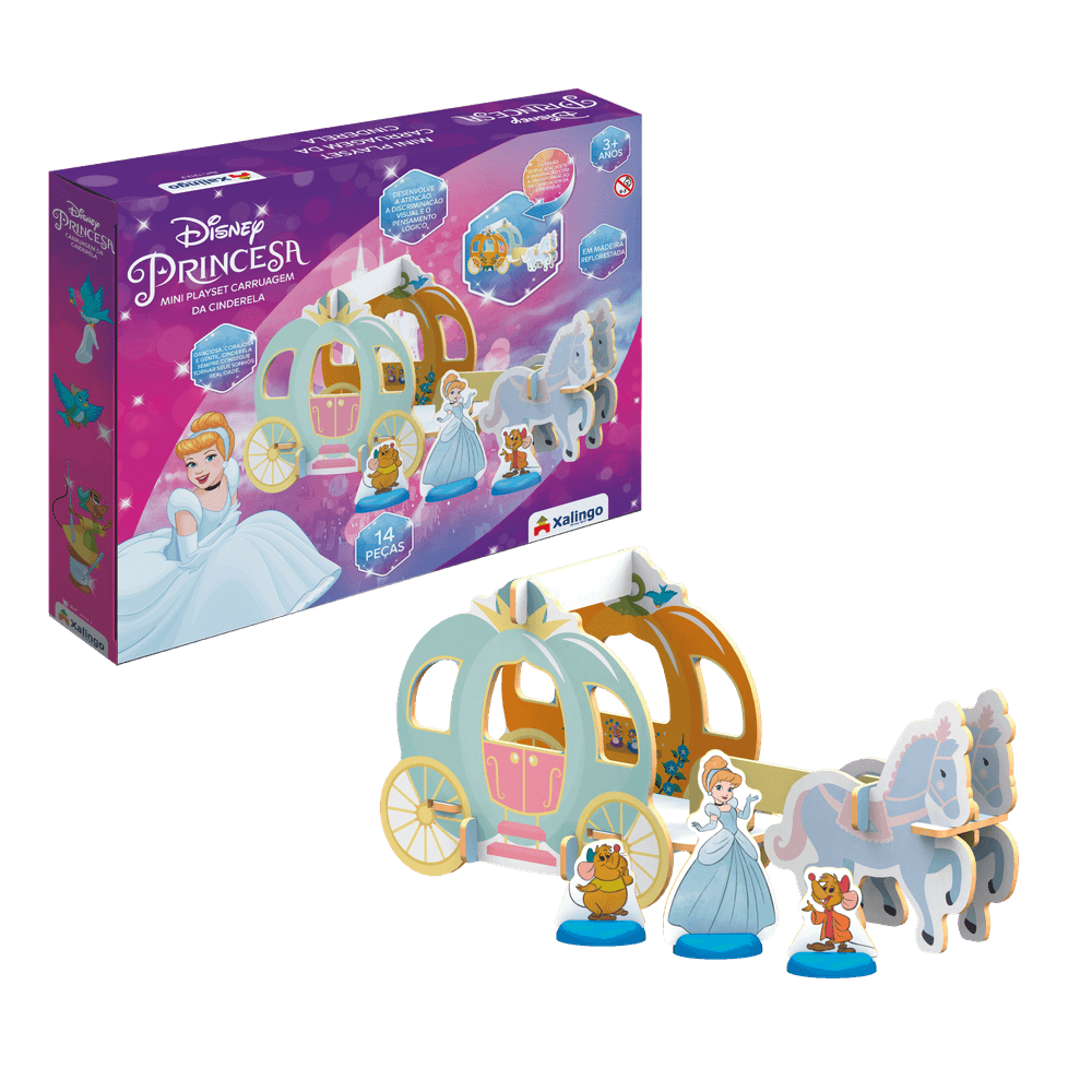 Mini Playset Carruagem da Cinderela Disney