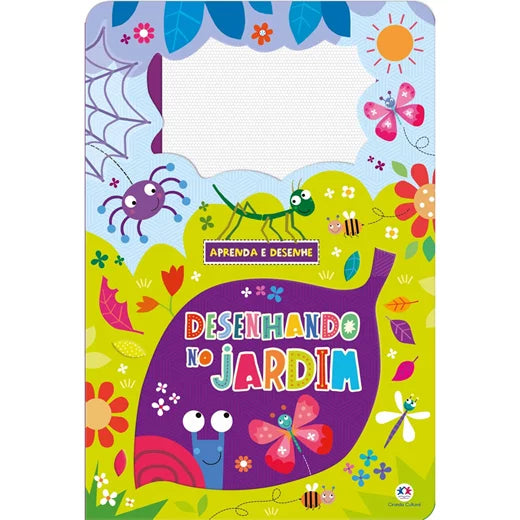 Livro Aprendendo a Desenhar Lousa magnética -  Jardim