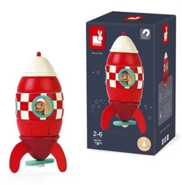 Foguete Magnético Vermelho
