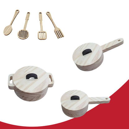 Conjunto de Panelinhas e Utensílios de Cozinha