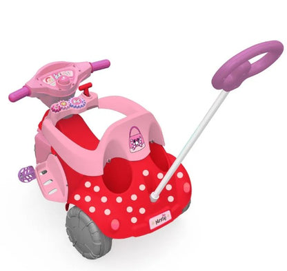 Triciclo Infantil Minnie 3 em 1