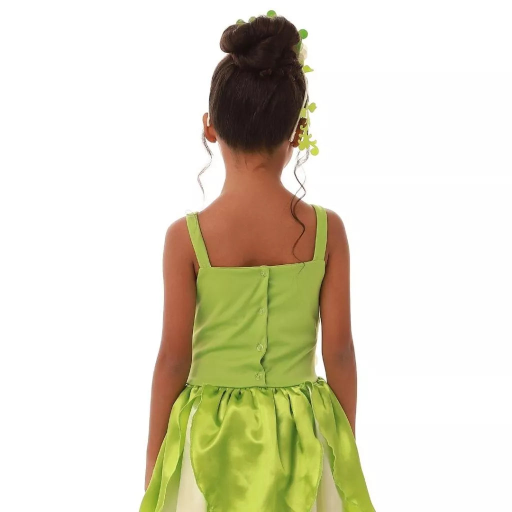 Fantasia Vestido Verde com Tule Brilhante