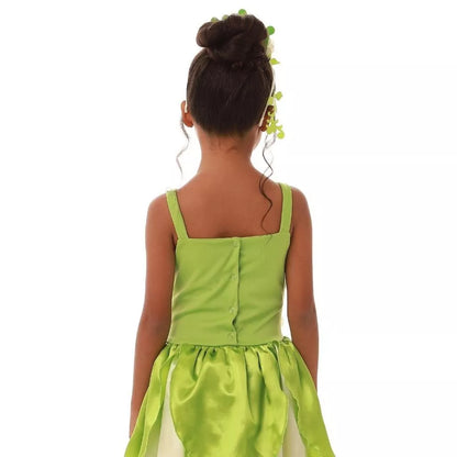 Fantasia Vestido Verde com Tule Brilhante