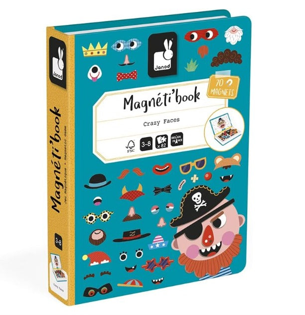 Livro Magnético - Crazy Faces