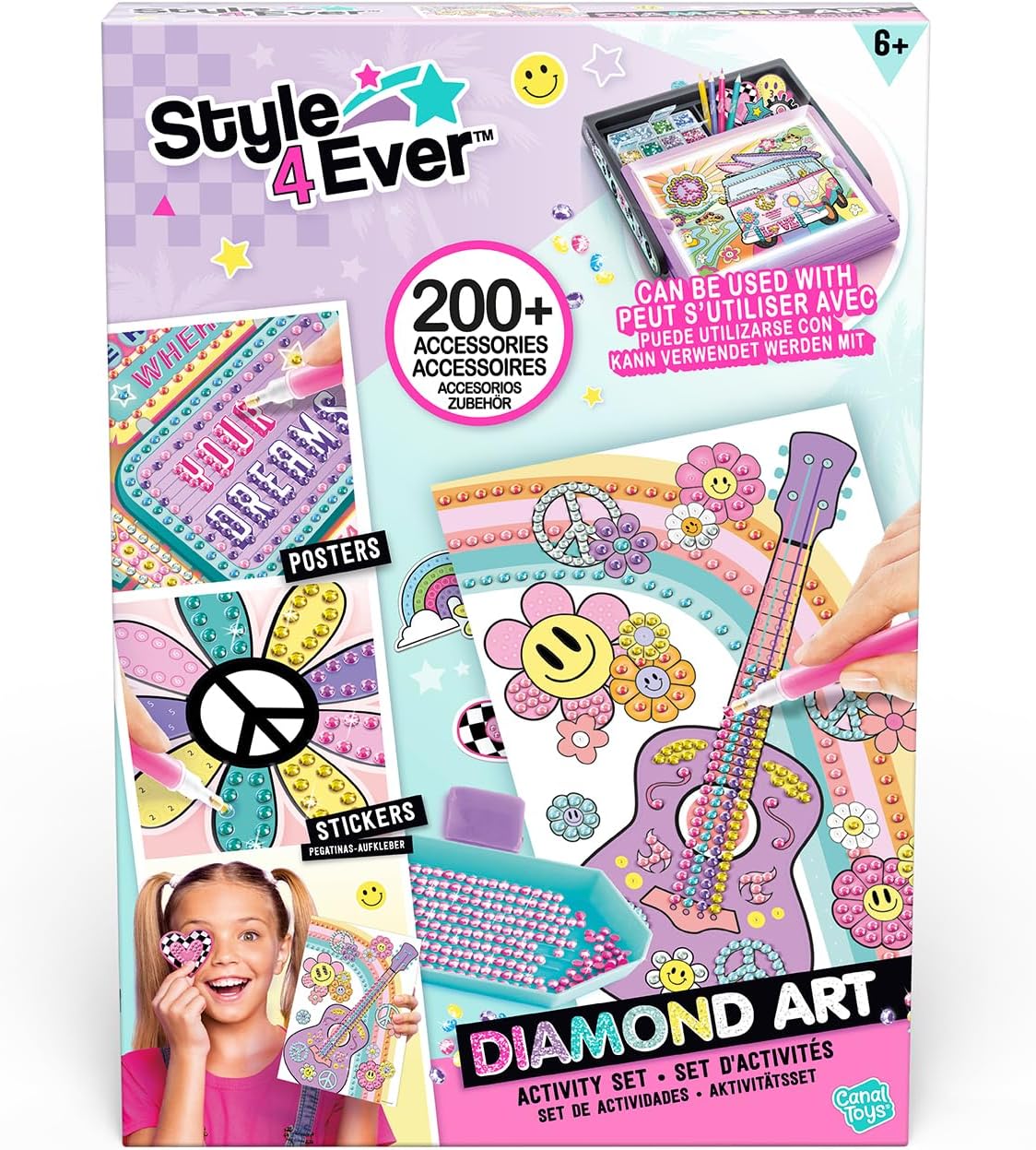 Diamond Art com 200 Acessórios