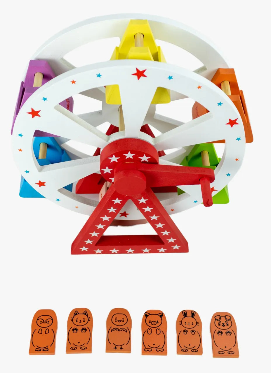 Roda Gigante Interativa de Madeira