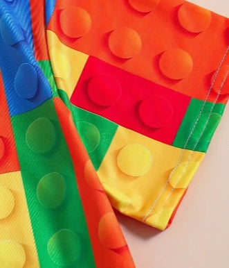 Conjunto Estampa tipo Lego - Fantasia ou Pijama