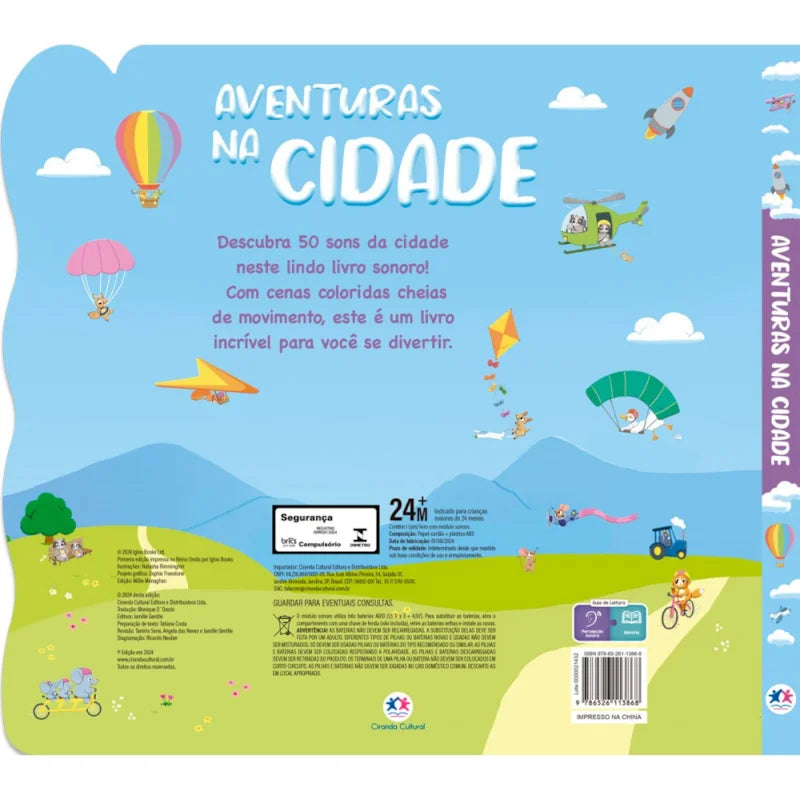 Livro Sonoro - Aventuras na cidade