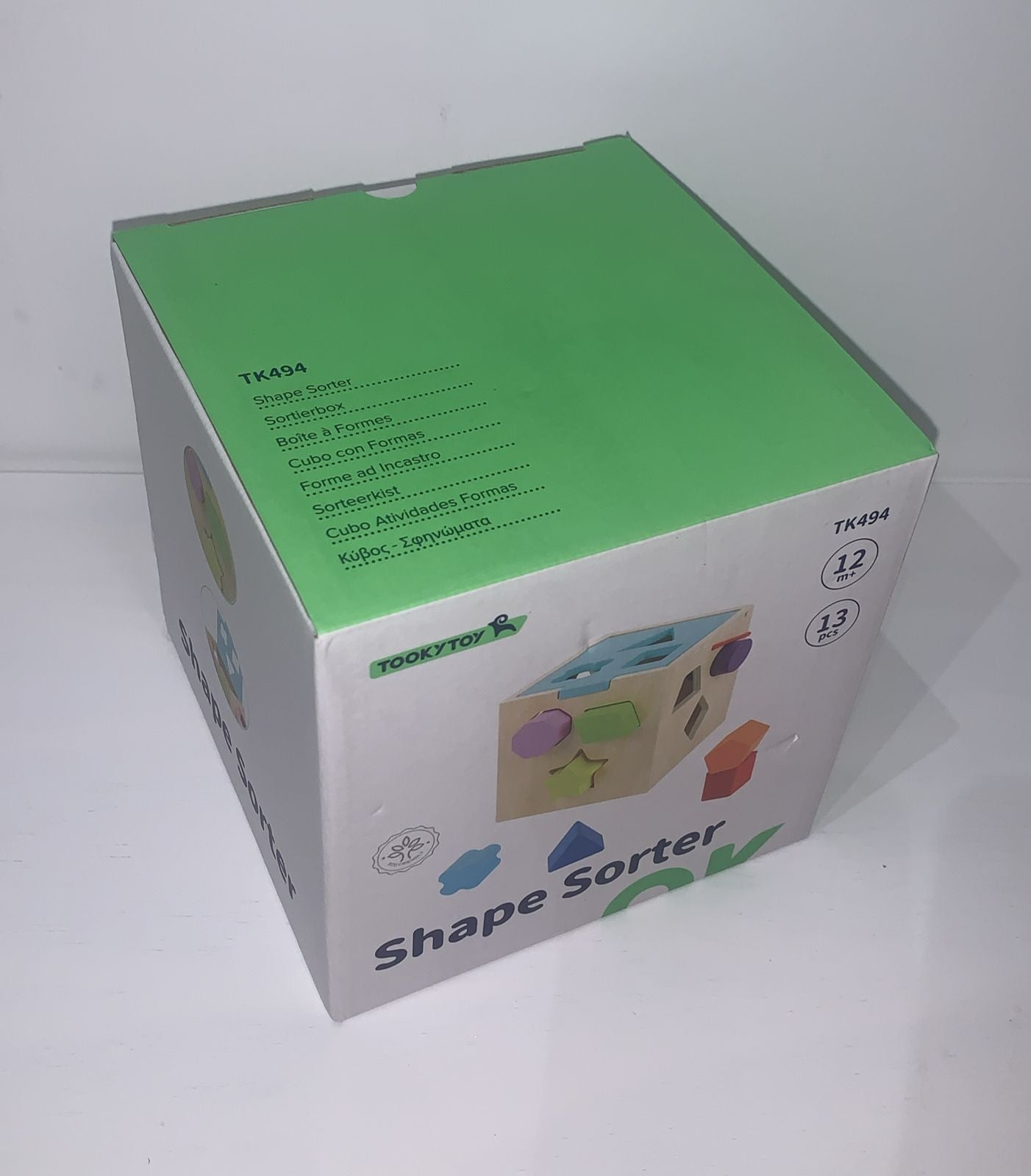 Cubo de Madeira de Encaixe Formas Geométricas