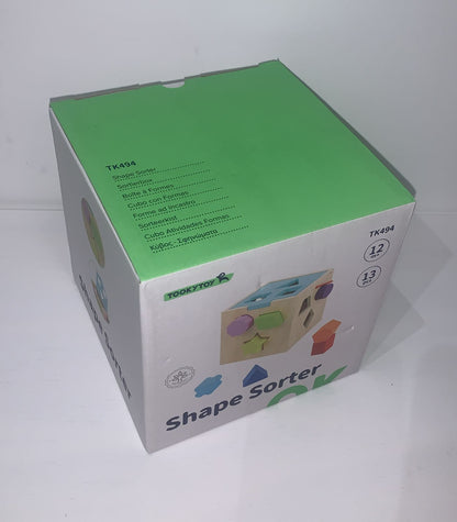 Cubo de Madeira de Encaixe Formas Geométricas