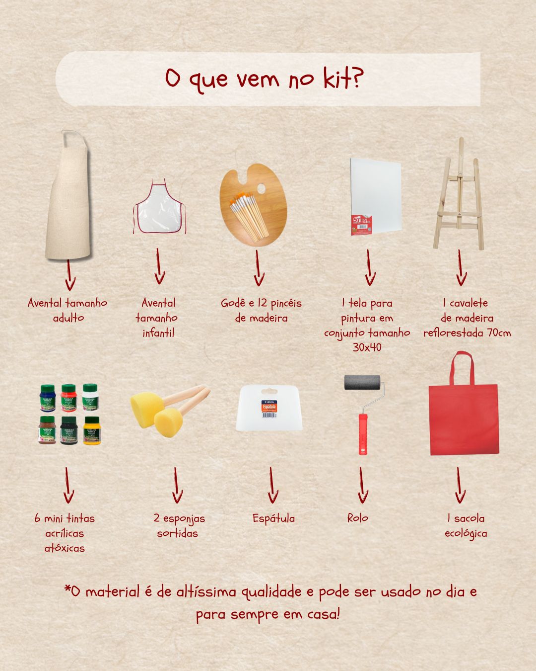 Kit A.MA ARTE e Mini Mim - para adulto e criança