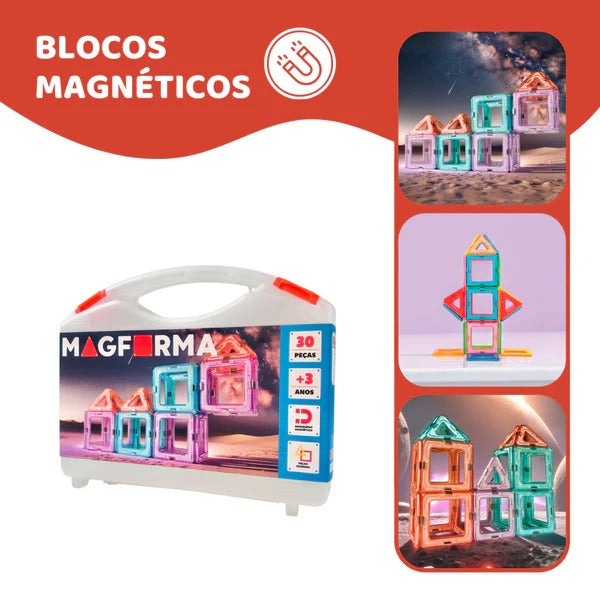 Blocos Magneticos Vazados 30 peças