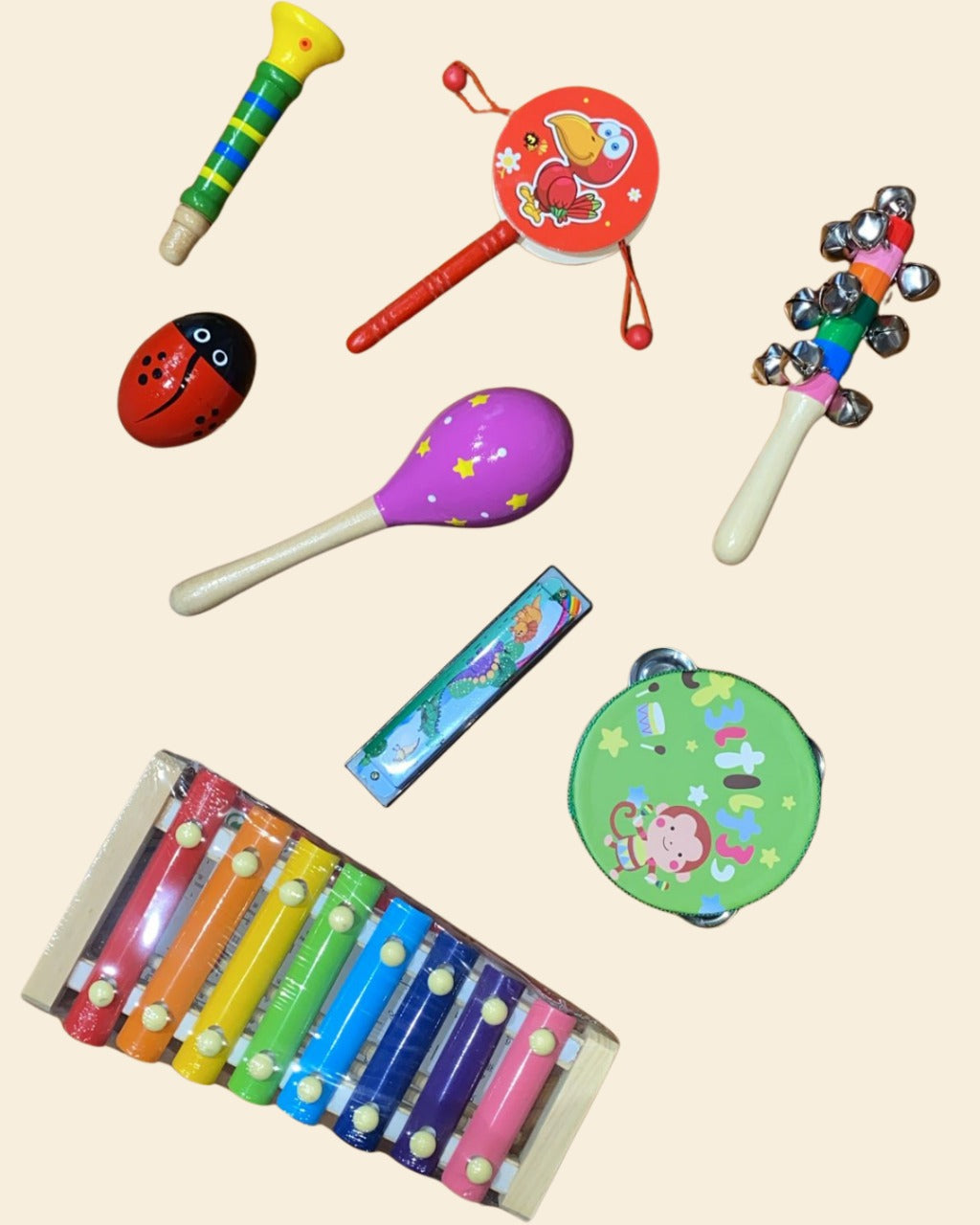 Kit de Instrumentos Musicais - 8 itens
