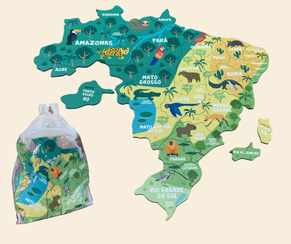 Mapa Brasil - Regiões, Estados e Capitais