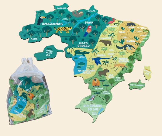 Mapa Brasil - Regiões, Estados e Capitais