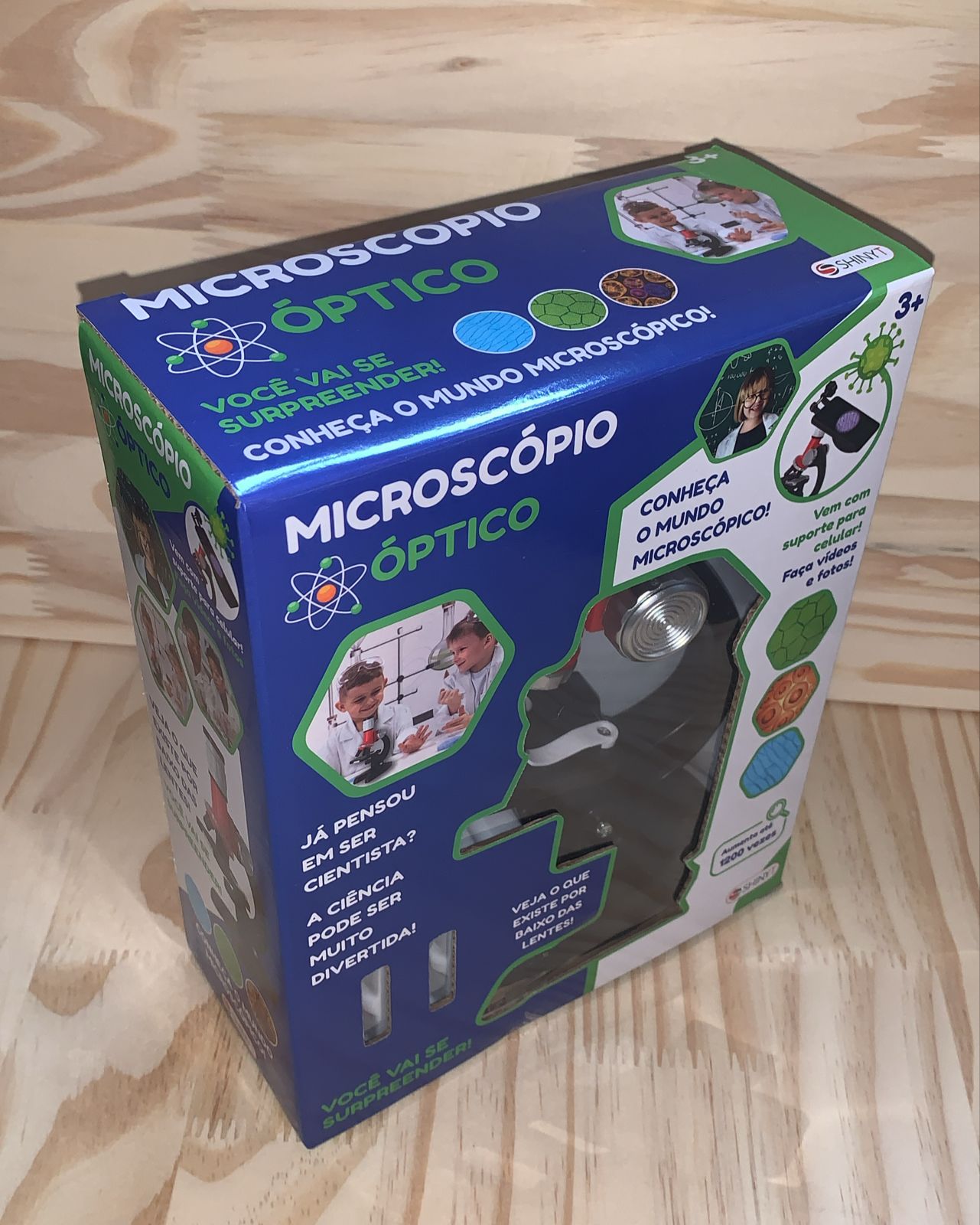 Microscópio com Suporte para Celular