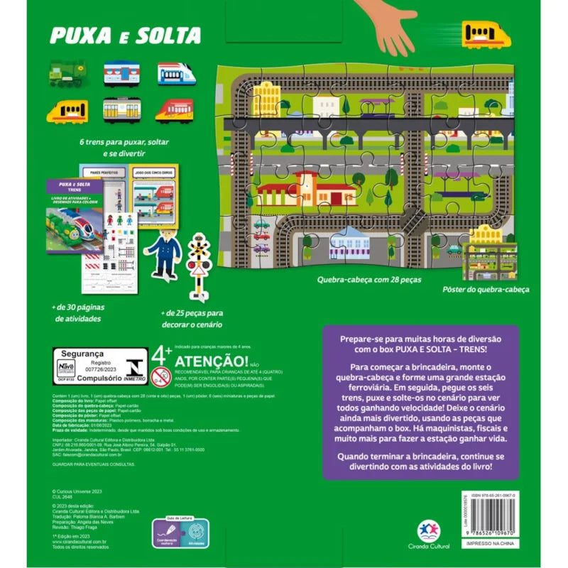 Livro - Trens puxa e solta