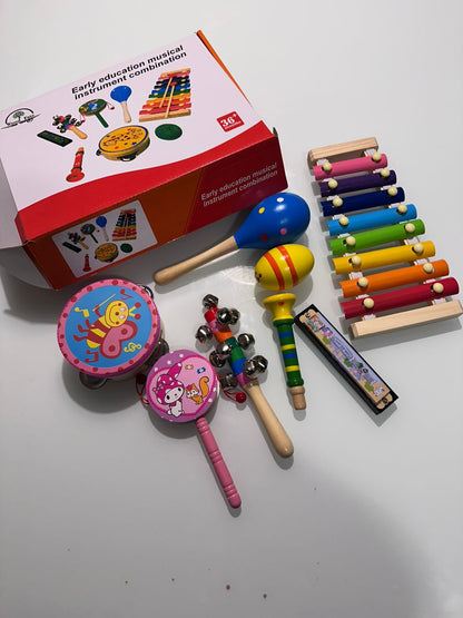 Kit de Instrumentos Musicais - 8 itens