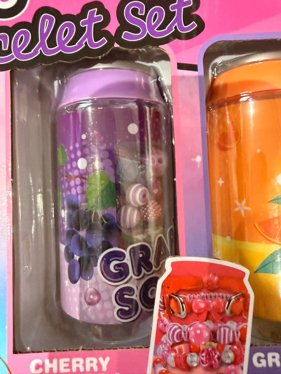 Kit de Miçangas em Latinha de Refri - Tema: Frutas