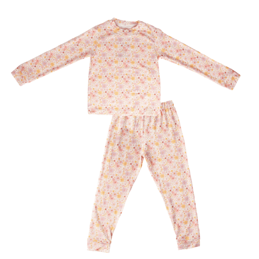 Pijama Manga Longa Floral Manu