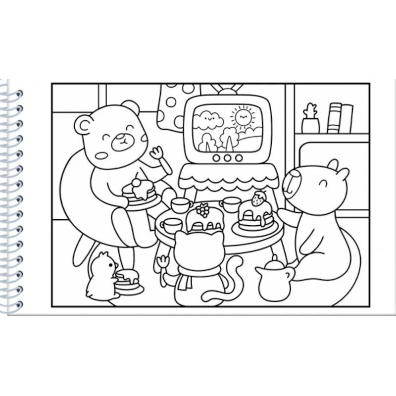 Comfy and Cozy Blue - Para Colorir