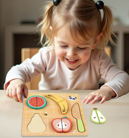 Cortando Alimentos - Frutas de Madeira