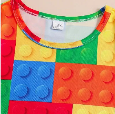 Conjunto Estampa tipo Lego - Fantasia ou Pijama