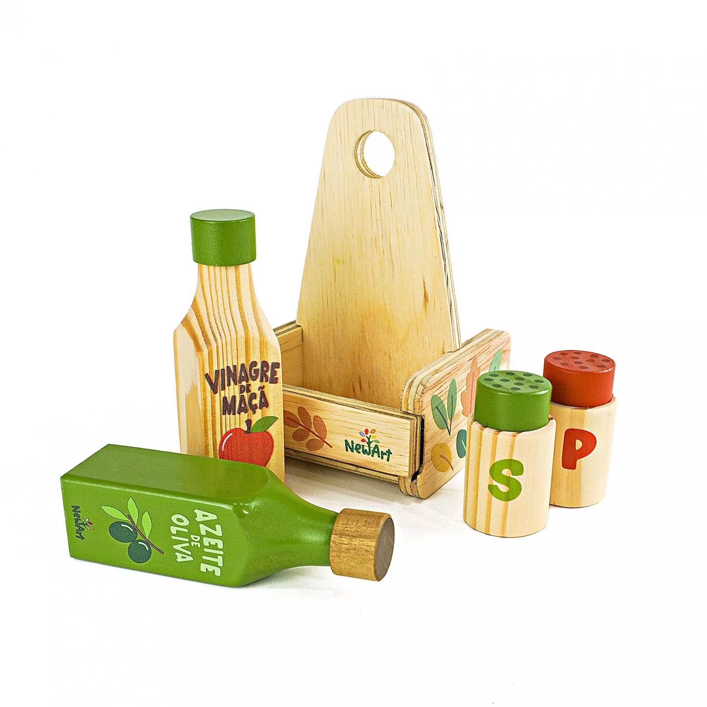 Kit Condimentos de Madeira