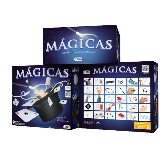 Kit de Jogo Mágicas com 30 Truques