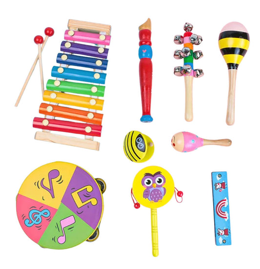 Kit de Instrumentos Musicais - 9 itens
